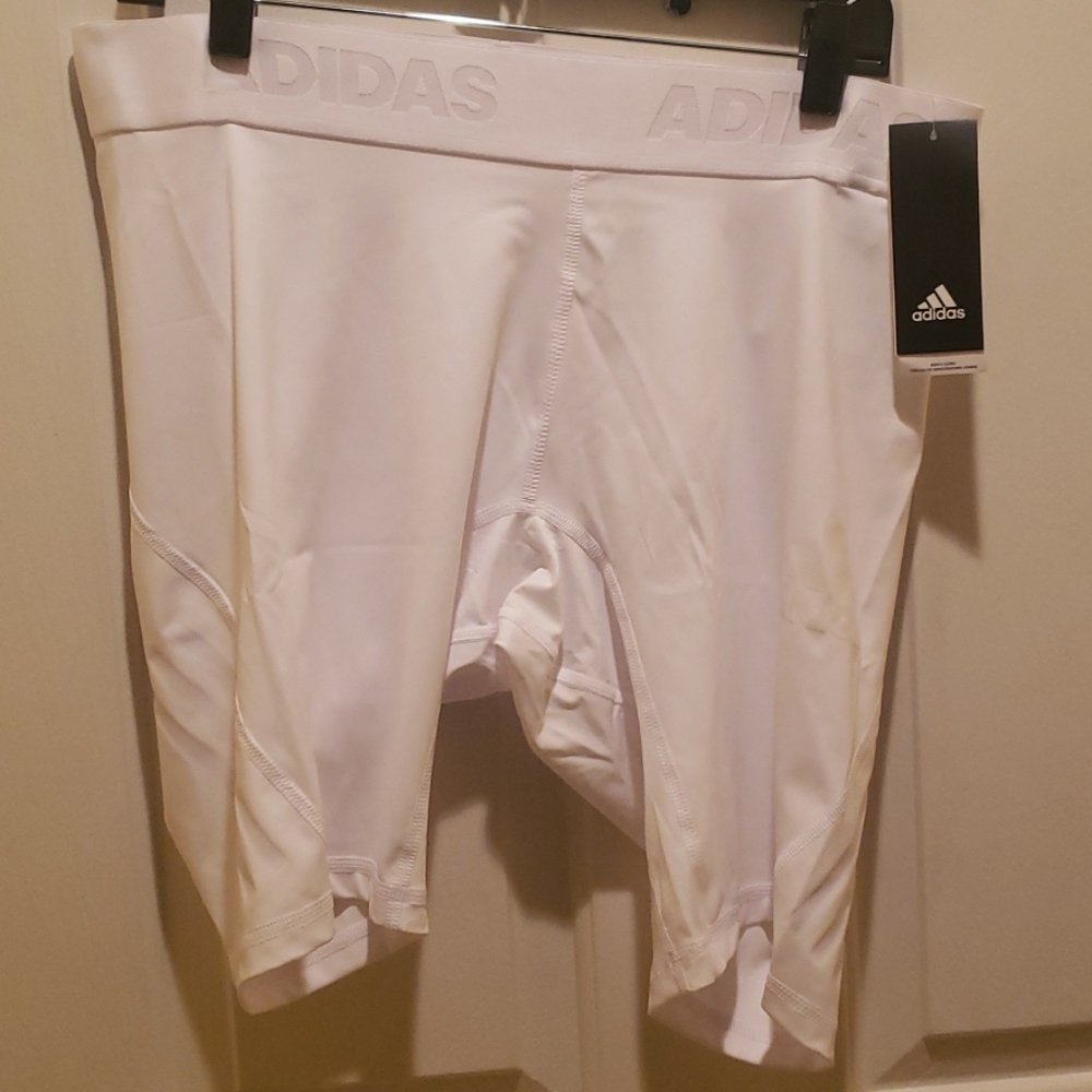 NWT  - Adidas Men White Tights
